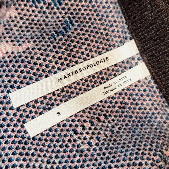 Anthropologie Avery Pencil Skirt Cashmere Wool Knit Embroidered Midi New $198 S - Picture 11 of 13